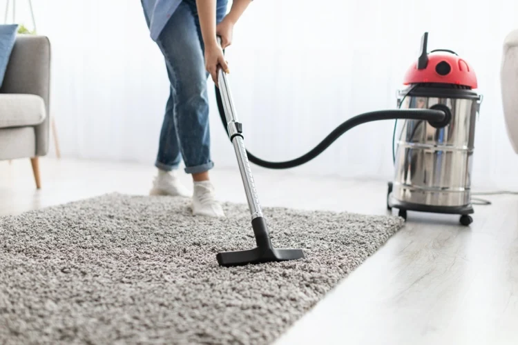 Staub in der Wohnung reduzieren Teppiche reinigen