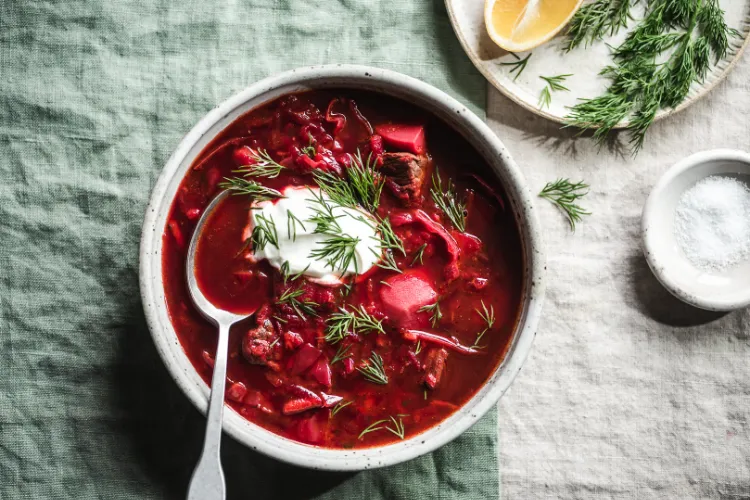 Ukrainische Rezepte Hauptgerichte Borscht Rote Bete Suppe Originalrezept