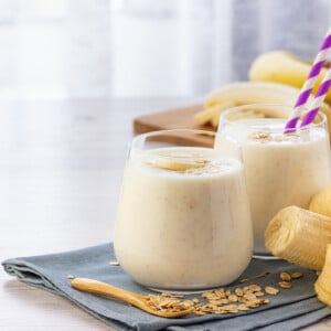 bananen smoothie mit haferflocken vegan rezeptideen