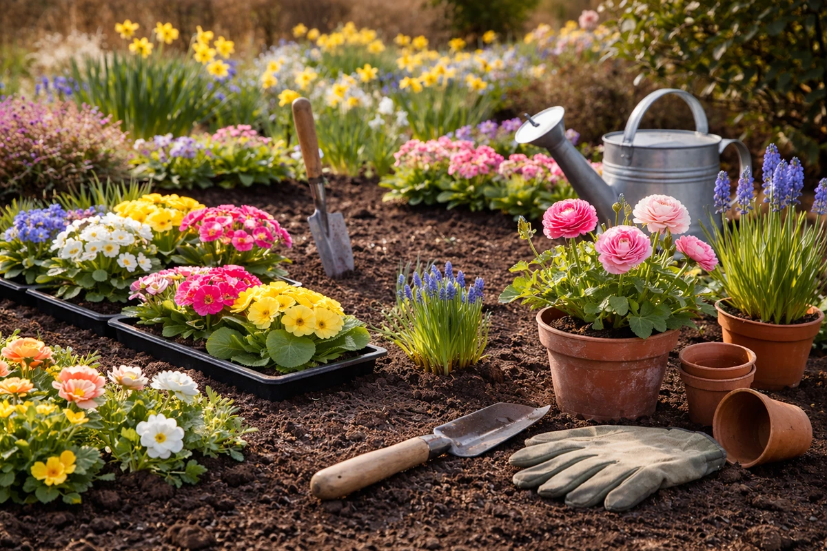 Welche Blumen im März pflanzen im Gartenbeet und auf dem Balkon
