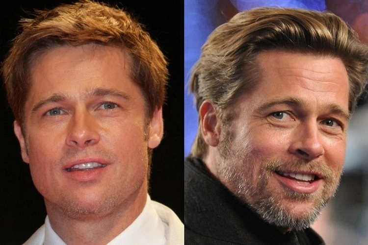 Brad Pitt sieht in jedem Alter und mit jeder Haarfarbe toll aus