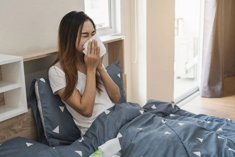 Milben im Bett - allergische Reaktion und Symptome