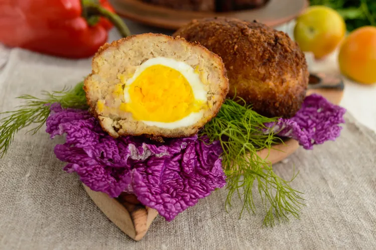 Ostereier verwerten Tipps Schottische Eier Rezept einfach