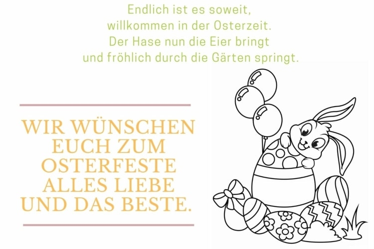 Osterfreude zum Ausmalen: Kostenlose Osterkarten zum Ausdrucken für Groß und Klein
