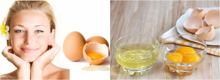 Schlupflider straffen mit Eiern ist ein altes Rezept