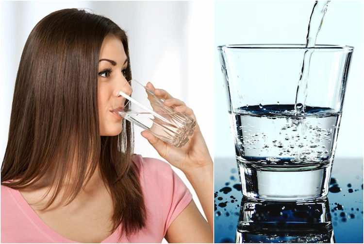 Trinken Sie viel Wasser für elastische und gesunde Haut