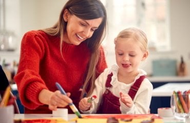 Zum Muttertag basteln mit Kindern ab 2 Jahren - spannende Ideen