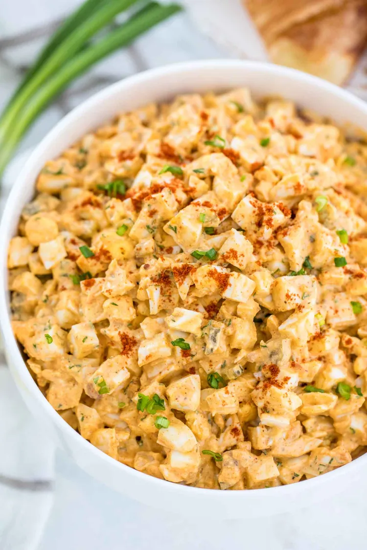 der beste Kartoffesalat Rezept übrig gebliebene Ostereier verwerten