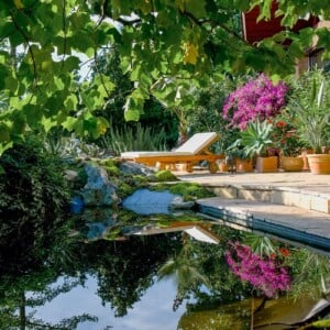 mediterranen Garten gestalten Wasserspiele Gartengestaltung Ideen