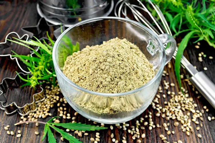 Baking without flour Hemp flour High protein content with nutty taste