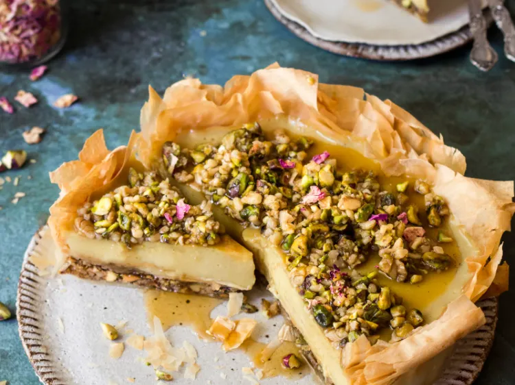 Baklava Käsekuchen Rezept Filoteig Muttertagsrezepte Dessert Ideen