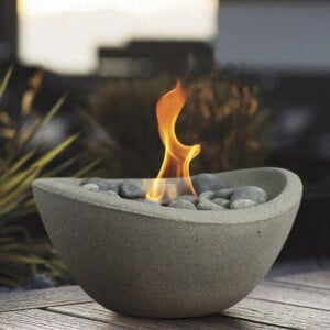 Im Garten oder auf der Terasse - Tischfeuerschale DIY