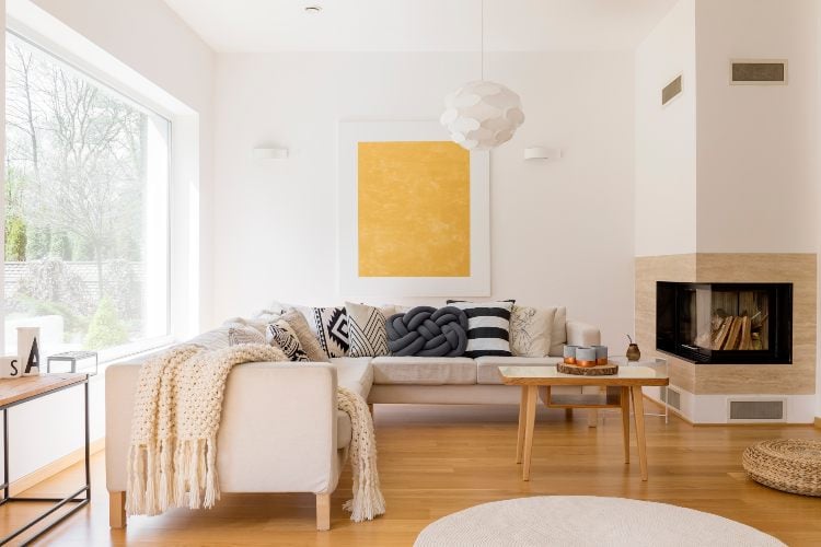 Kamin im Wohnzimmer für mehr Komfort gestalten Ideen