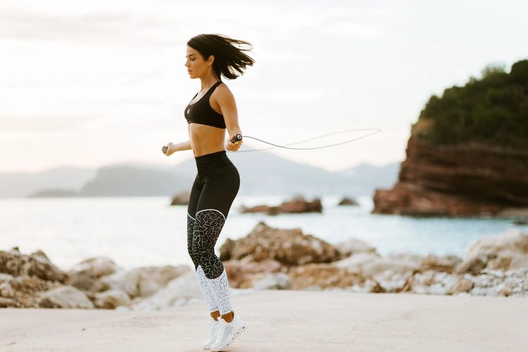 Outdoor cardio training - skipping rope