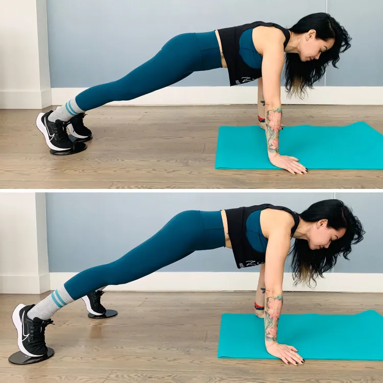 Plank Jacks Übung Bauchmuskeln Workout Bauchübungen Alternative zu Crunches