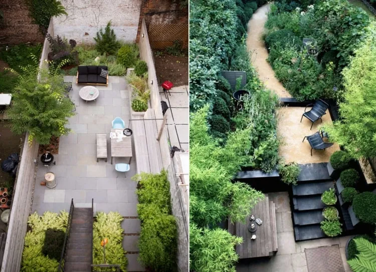 Reihenhausgarten Ideen - Mit geringerer Bepflanzung und üppiger Pflanzenvielfalt