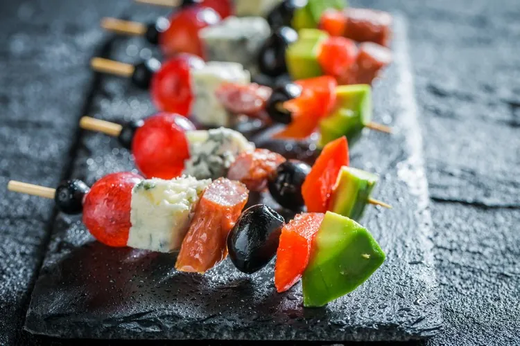 For a stress-free party, skewers can very well be made the day before