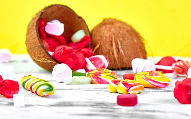 Süßigkeiten aus Kokosblütenzucker mehr als das was weißer Zucker kann