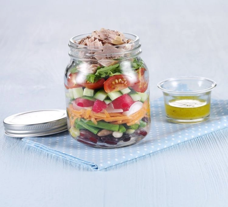 Thunfisch-Salat im Glas - schnelle Rezepte