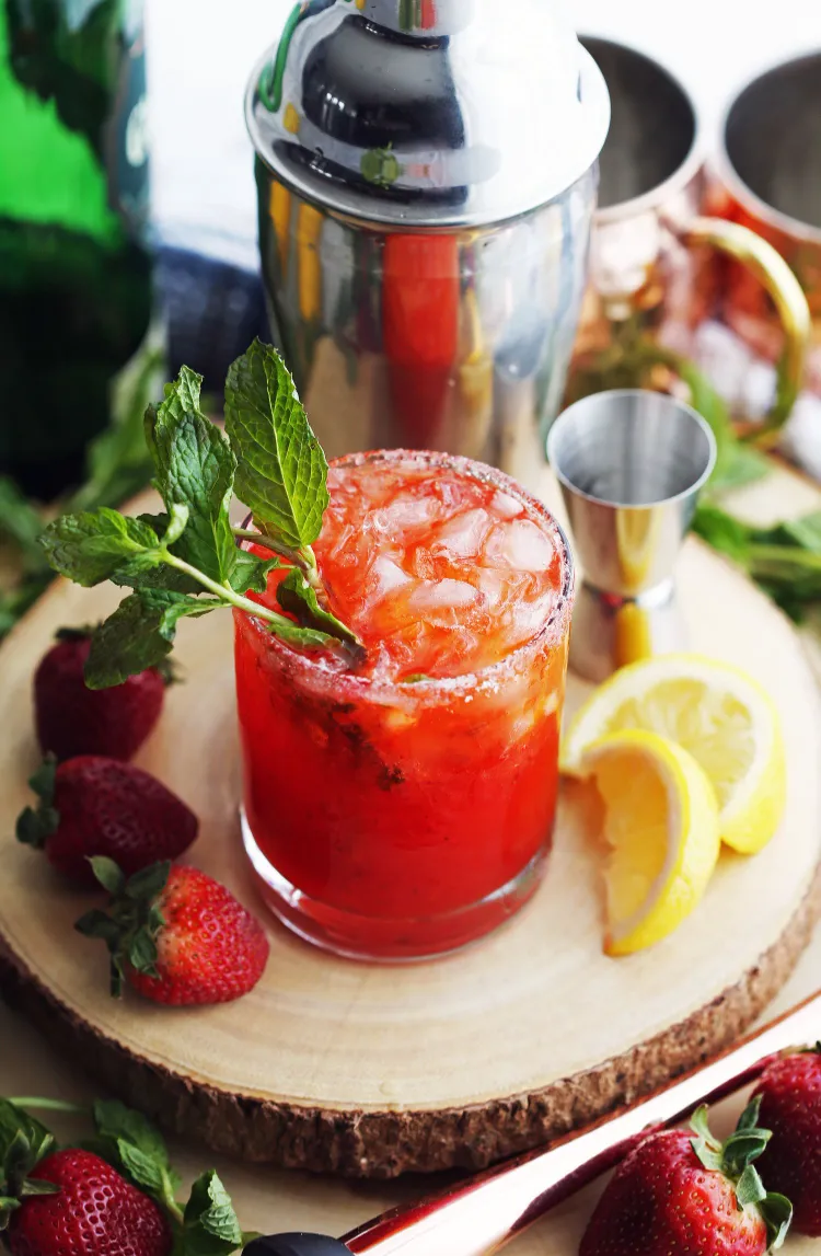 Erdbeer Cocktail alkoholfrei Sommergetränke 2022