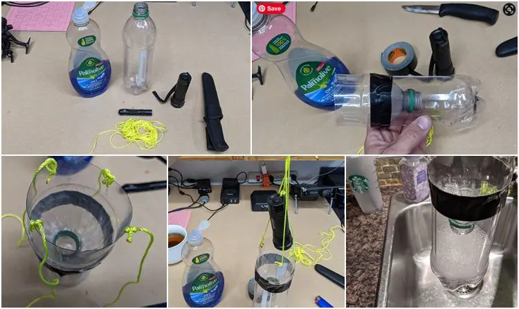 Fliegenfalle selber bauen aus Plastikflaschen mit Licht