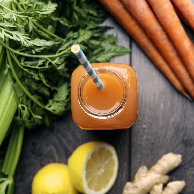 Karottensaft-Mischung Rezept für die 3 Tage Detox Saftkur