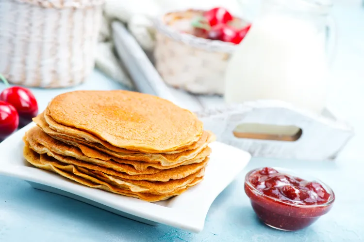 Keto Pfannkuchen ohne Ei vegane Pancakes Rezept Low Carb