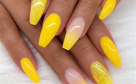 Neue Nagellack-Trends für den Sommer - die gelbe Farbe - Bilder