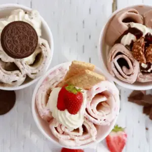 Rolled Ice Cream selber machen ohne Maschine Foodtrends 2022