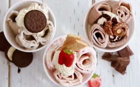 Rolled Ice Cream selber machen ohne Maschine Foodtrends 2022