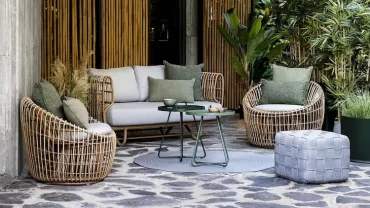 Wenn Sie langlebige Möbel für draußen möchten, muss die Terrassen Lounge wetterfest sein