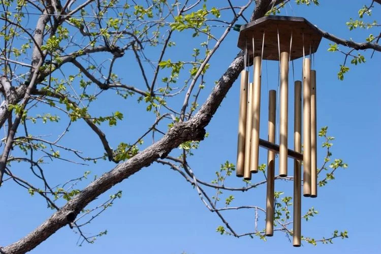 Windspiele im Nutzgarten - Obst und Gemüse vor Vögeln schützen