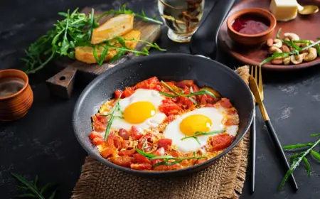 bestes Shakshuka Rezept original vegetarisches Abendessen