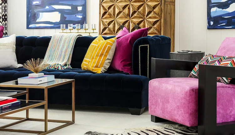 edle möbelstücke in auffälligen farben für wohnräume nach den aktuellen tendenzen 2022 wählen