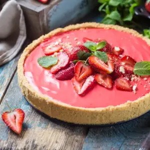 frische Erdbeeren Rezepte abnehmen Erdbeer-Käsekuchen ohne backen