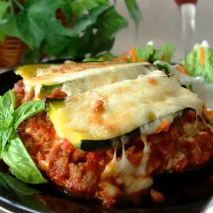 gesunde keto ernährung mit zucchini lasagne anstelle von lasagneblättern