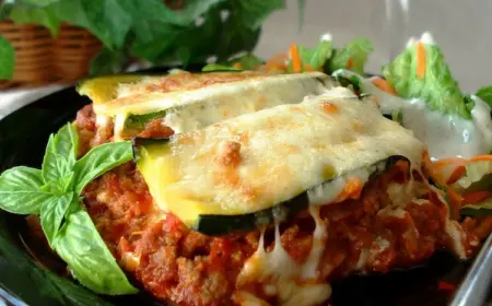 gesunde keto ernährung mit zucchini lasagne anstelle von lasagneblättern