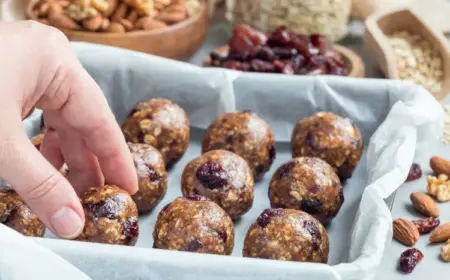 kalorienarme Snacks zum Abnehmen Energy Balls Rezepte vegan