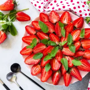 kalorienarmer Erdbeerkuchen ohne Zucker gesunde Rezepte mit Erdbeeren Kuchen