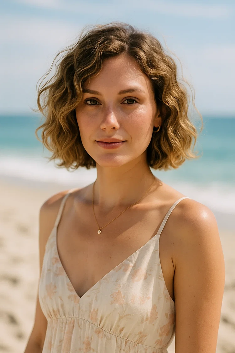 kinnlanger welliger bob haarschnitt