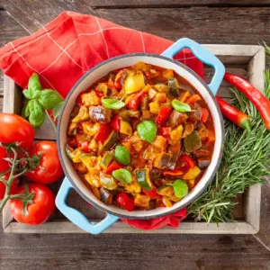 leichte Gerichte zum Abendessen ratatouille rezept vegan