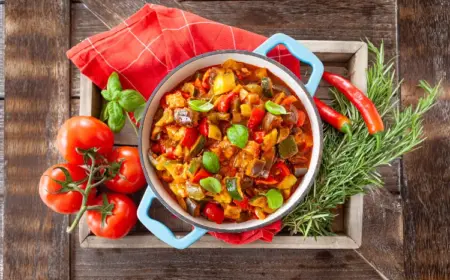 leichte Gerichte zum Abendessen ratatouille rezept vegan