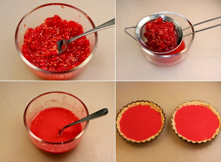Mash the berries, extract the juice and mix with sugar and cornstarch