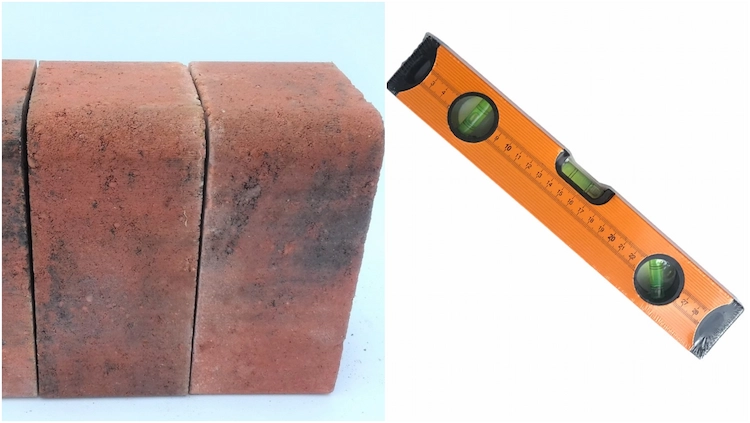 Benötigte Werkzeuge und Materialien für den Bau des Gartenbrunnens aus Stein