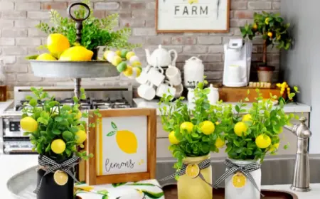 Dekotrends 2022 Tischdeko Sommer mit Zitronen selber machen