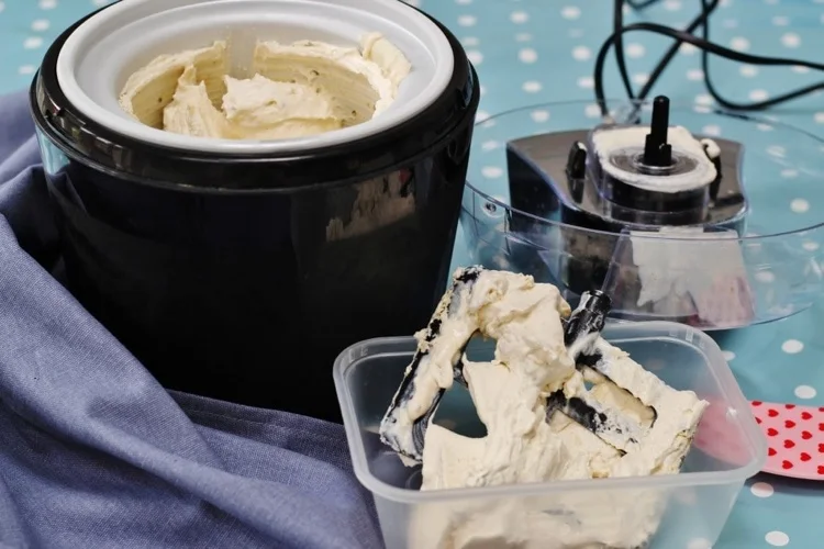 Make your own ice cream quickly and deliciously with the ice cream maker