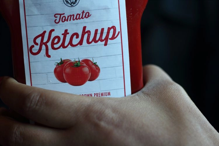 Grillrost reinigen mit Hausmitteln - Ketchup als Rostlöser