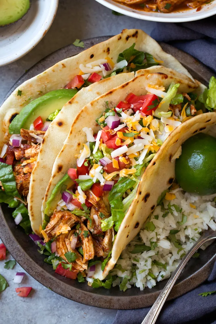 Hähnchen Tacos Rezepte schnelle Geflügel Gerichte Abendessen