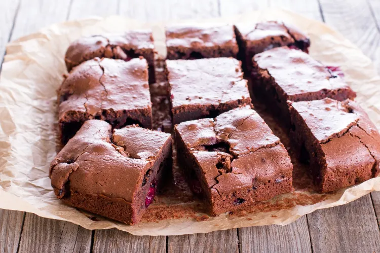 Cherry chocolate cake Thermomix Brownies with cherry recipe