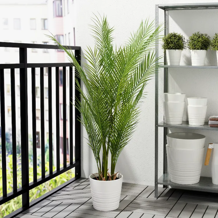 Kunstpflanzen für den Balkon Wohntrends Ikea Sommer 2022